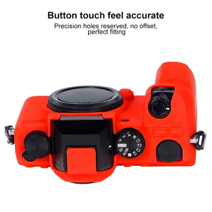Soft Silicone Protective Case for FUJIFILM X-S10(Orange) by bashfashion