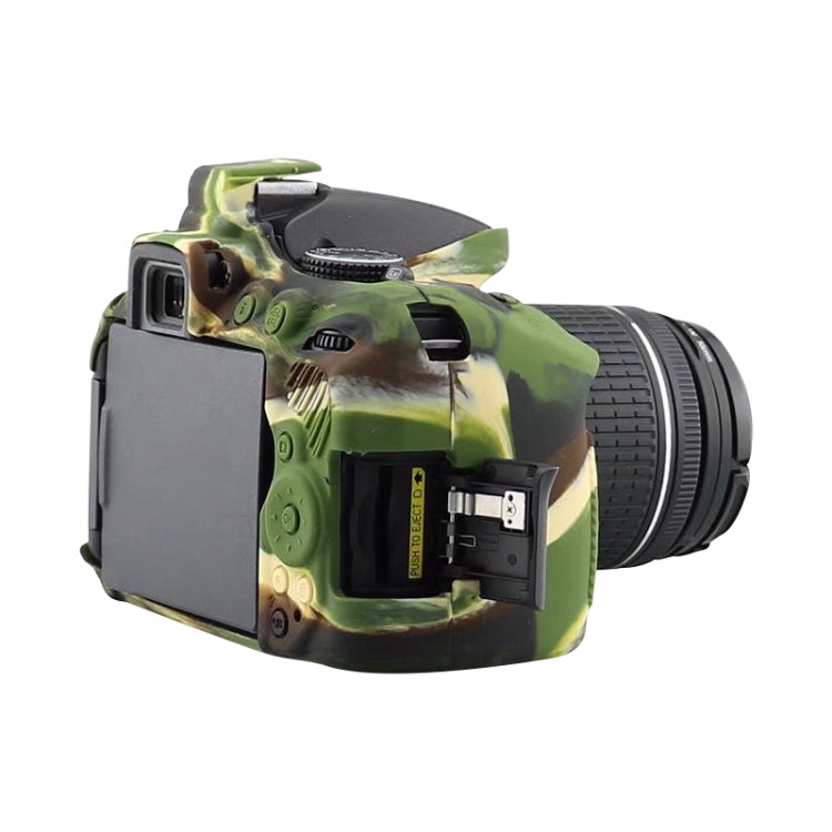 Soft Silicone Protective Case for Nikon D5300 (Camouflage) by bashfashion