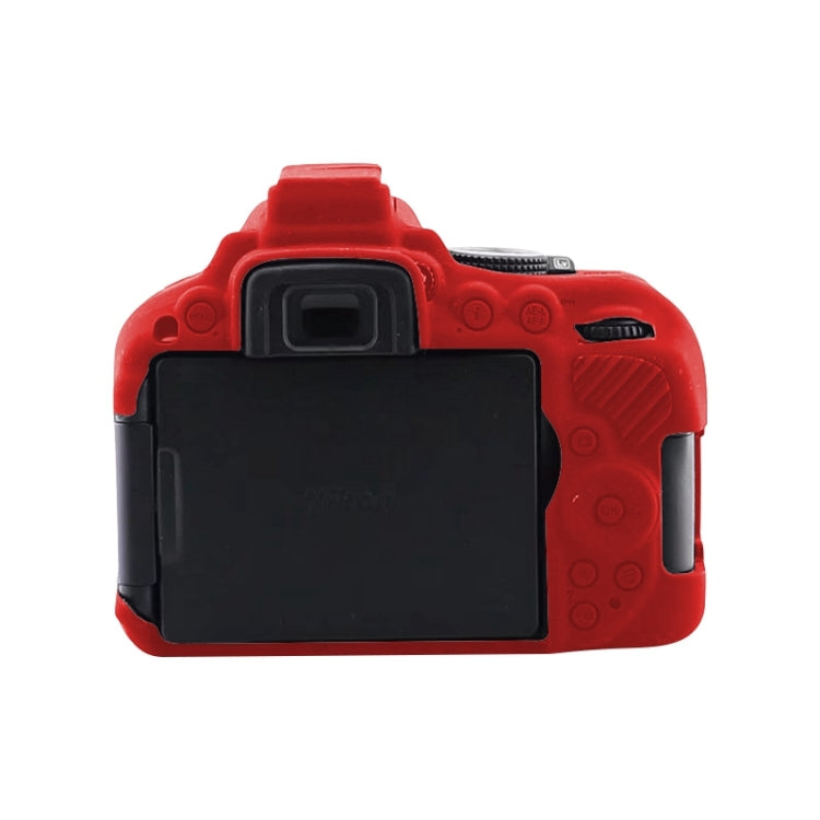 Soft Silicone Protective Case for Nikon D5300(Red) by bashfashion
