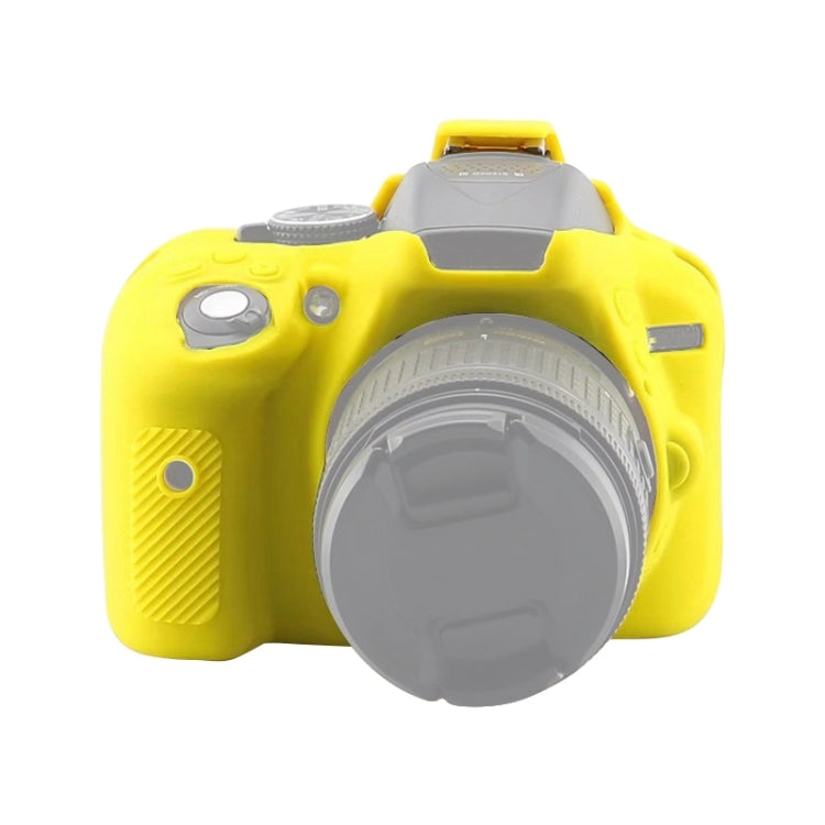 Soft Silicone Protective Case for Nikon D5300(Yellow) by bashfashion