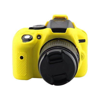Soft Silicone Protective Case for Nikon D5300(Yellow) by bashfashion