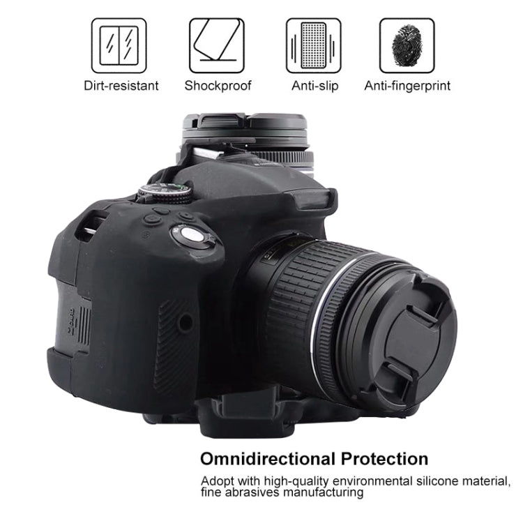 Soft Silicone Protective Case for Nikon D5300(Black) by bashfashion