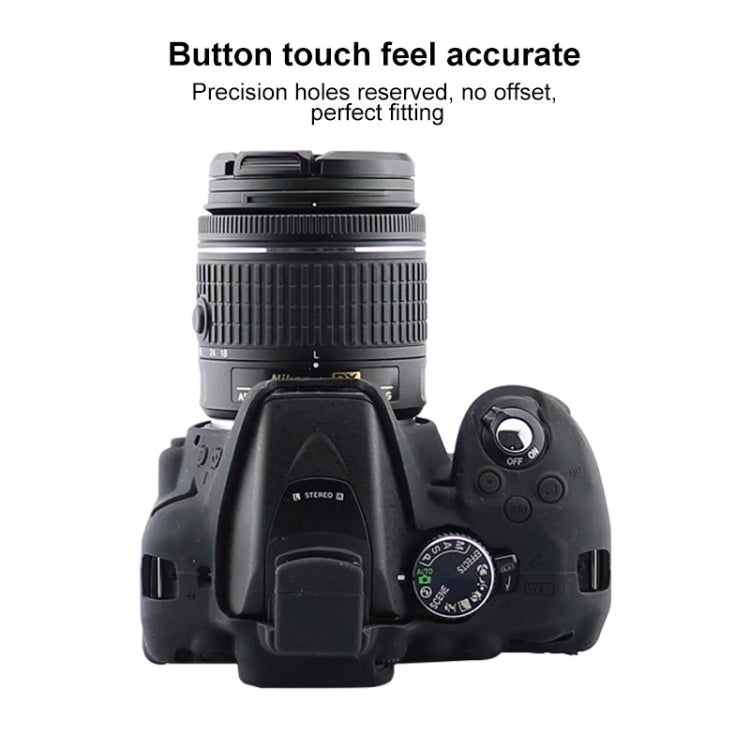 Soft Silicone Protective Case for Nikon D5300(Yellow) by bashfashion