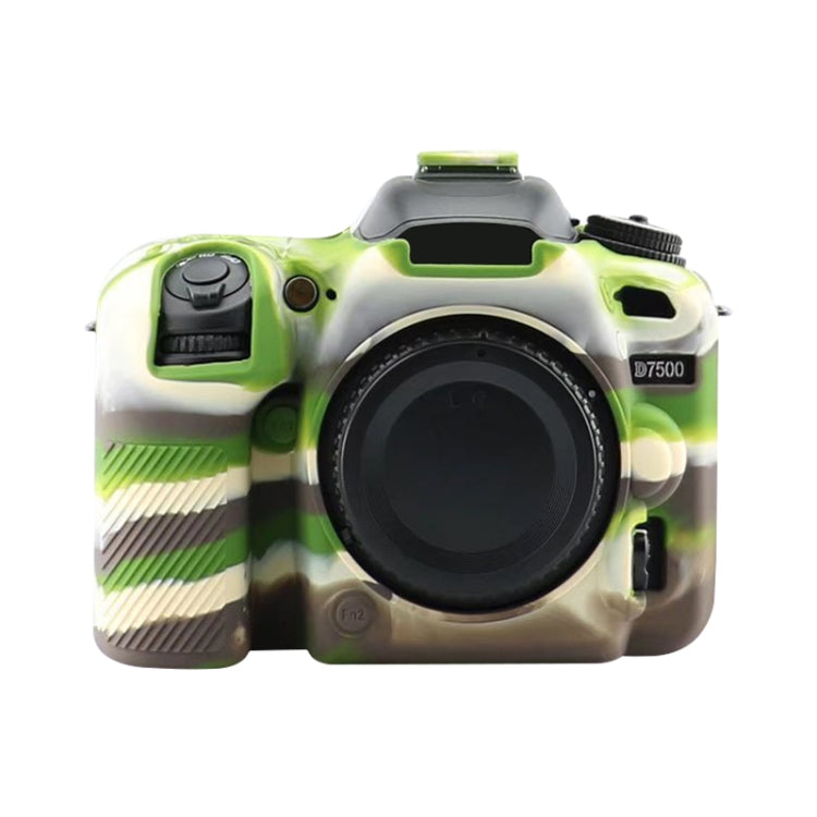 Soft Silicone Protective Case for Nikon D7500 (Camouflage) by bashfashion