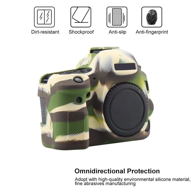 For Canon EOS 6D Mark II Soft Silicone Protective Case (Camouflage) by bashfashion