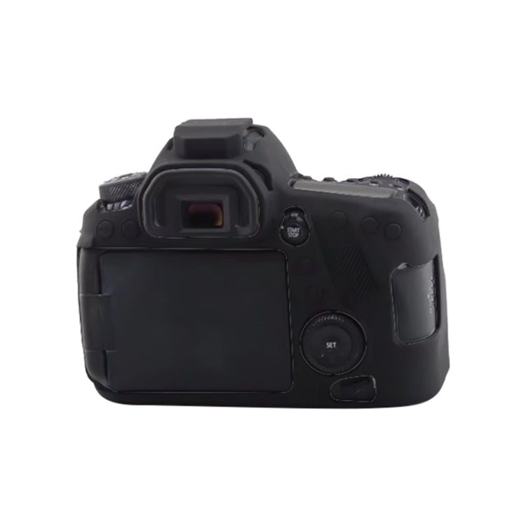 For Canon EOS 6D Mark II Soft Silicone Protective Case (Black) by bashfashion