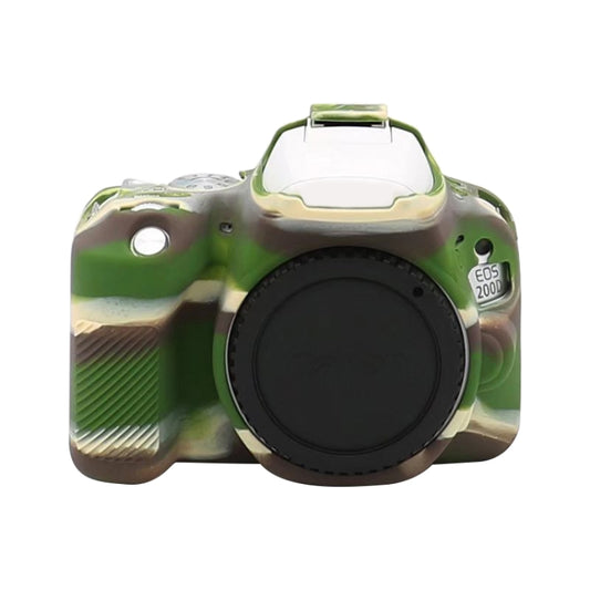 For Canon EOS 200D / EOS 200D Mark II Soft Silicone Protective Case(Camouflage) by bashfashion