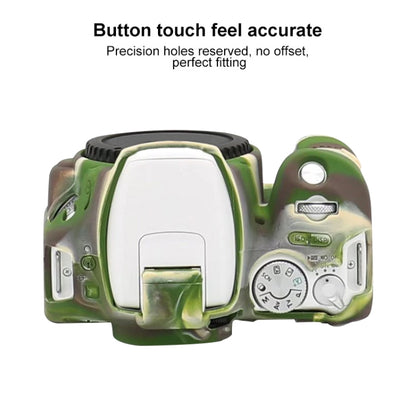 For Canon EOS 200D / EOS 200D Mark II Soft Silicone Protective Case(Camouflage) by bashfashion