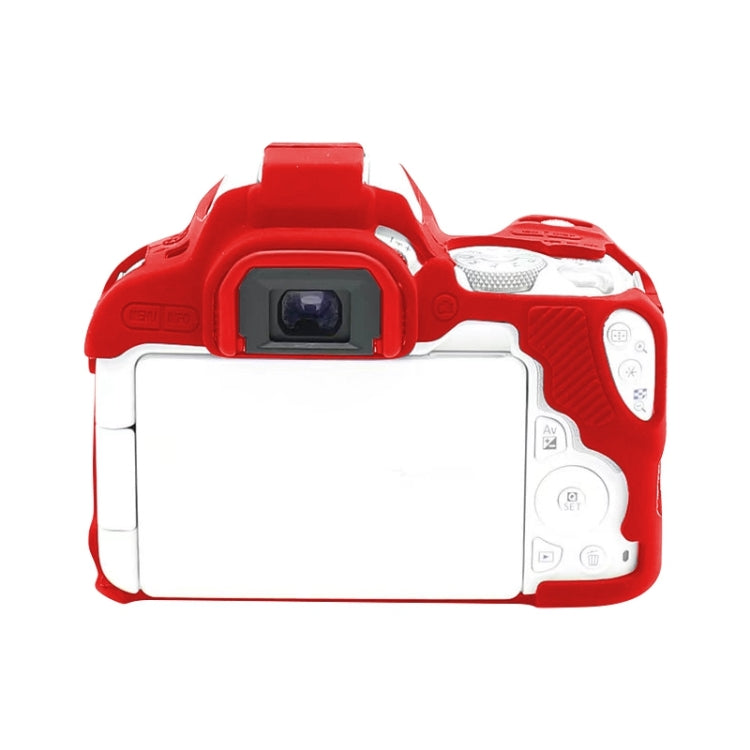 For Canon EOS 200D / EOS 200D Mark II Soft Silicone Protective Case(Red) by bashfashion