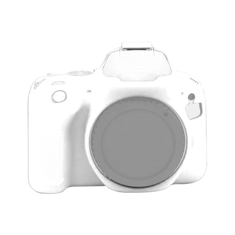For Canon EOS 200D / EOS 200D Mark II Soft Silicone Protective Case(White) by bashfashion