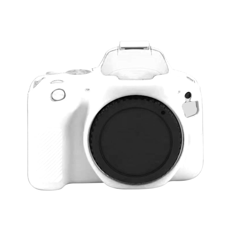 For Canon EOS 200D / EOS 200D Mark II Soft Silicone Protective Case(White) by bashfashion