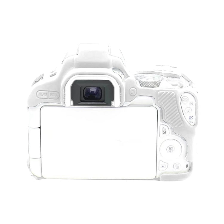 For Canon EOS 200D / EOS 200D Mark II Soft Silicone Protective Case(White) by bashfashion