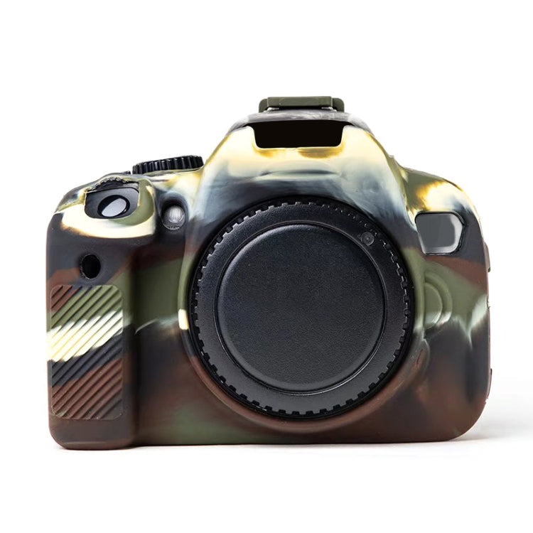 For Canon EOS 600D Soft Silicone Protective Case(Camouflage) by bashfashion