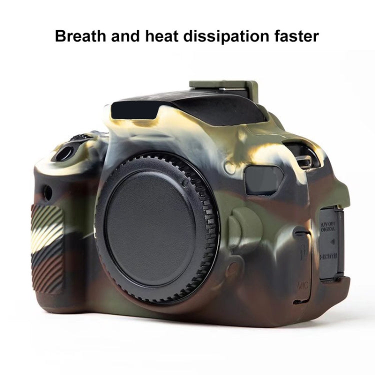 For Canon EOS 600D Soft Silicone Protective Case(Camouflage) by bashfashion