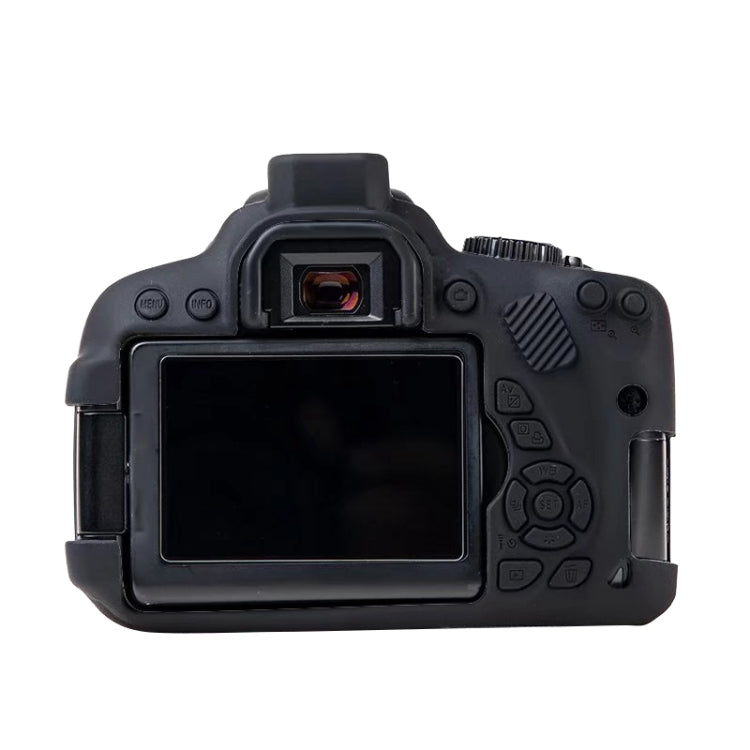 For Canon EOS 600D Soft Silicone Protective Case(Black) by bashfashion