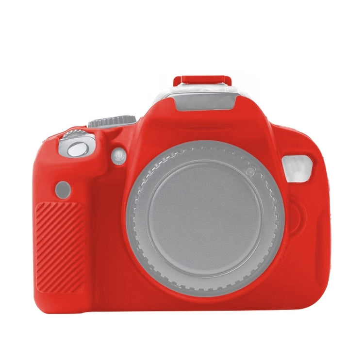 For Canon EOS 600D Soft Silicone Protective Case(Red) by bashfashion
