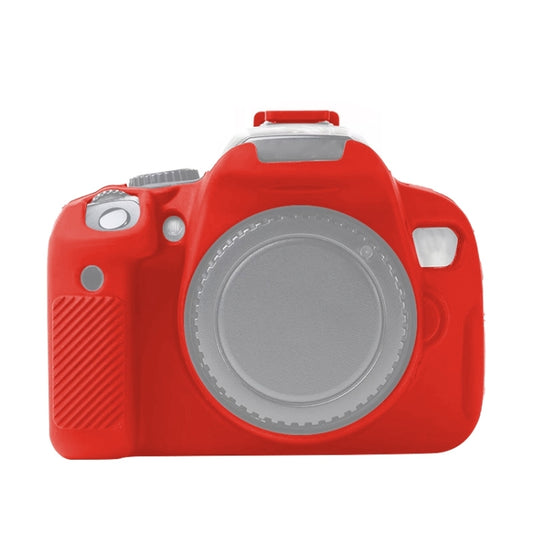 For Canon EOS 600D Soft Silicone Protective Case(Red) by bashfashion