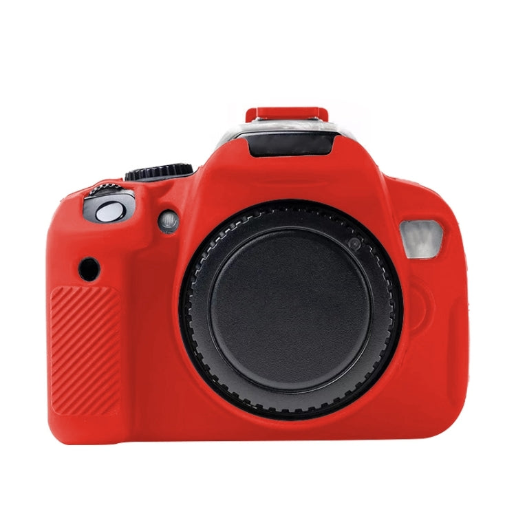 For Canon EOS 600D Soft Silicone Protective Case(Red) by bashfashion
