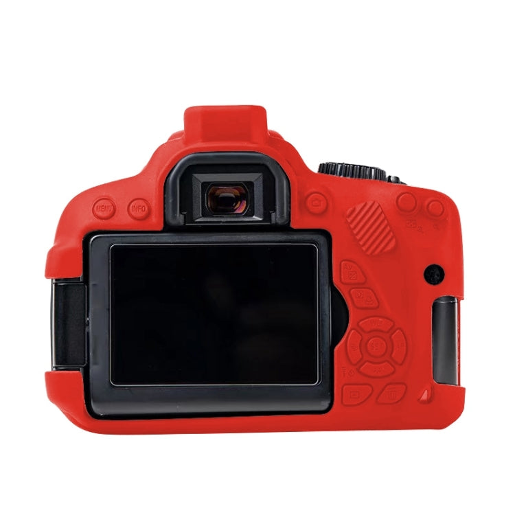 For Canon EOS 600D Soft Silicone Protective Case(Red) by bashfashion