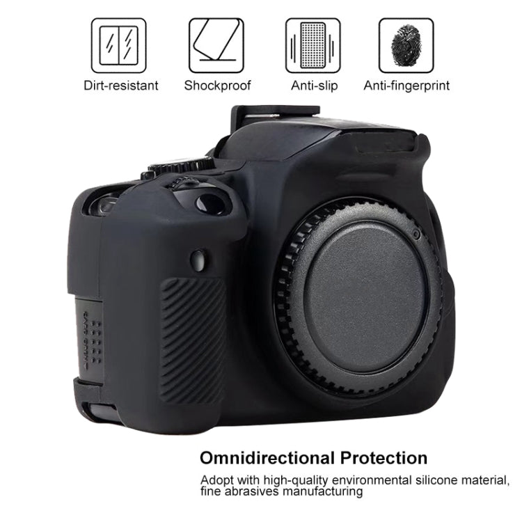 For Canon EOS 600D Soft Silicone Protective Case(Black) by bashfashion