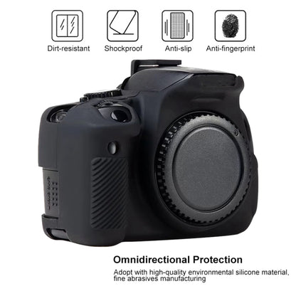 For Canon EOS 600D Soft Silicone Protective Case(Black) by bashfashion