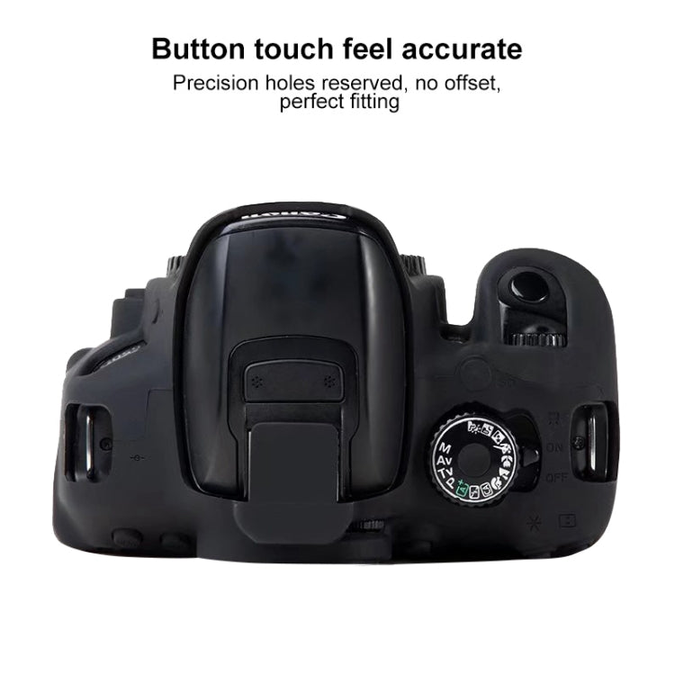 For Canon EOS 600D Soft Silicone Protective Case(Black) by bashfashion
