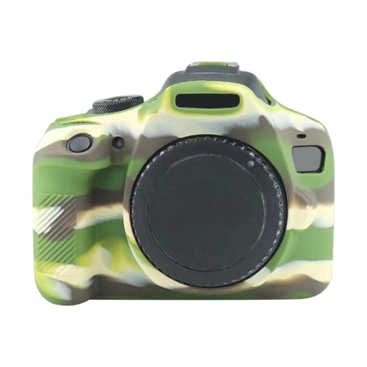 Soft Silicone Protective Case for Canon EOS 2000D (Camouflage) by bashfashion