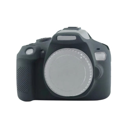 Soft Silicone Protective Case for Canon EOS 2000D (Black) by bashfashion