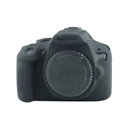 Soft Silicone Protective Case for Canon EOS 2000D (Black) by bashfashion