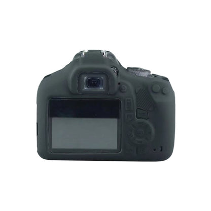 Soft Silicone Protective Case for Canon EOS 2000D (Black) by bashfashion