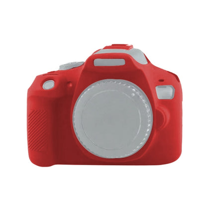 Soft Silicone Protective Case for Canon EOS 2000D (Red) by bashfashion
