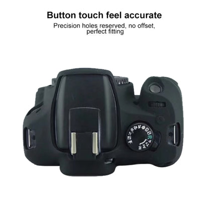 Soft Silicone Protective Case for Canon EOS 2000D (Black) by bashfashion