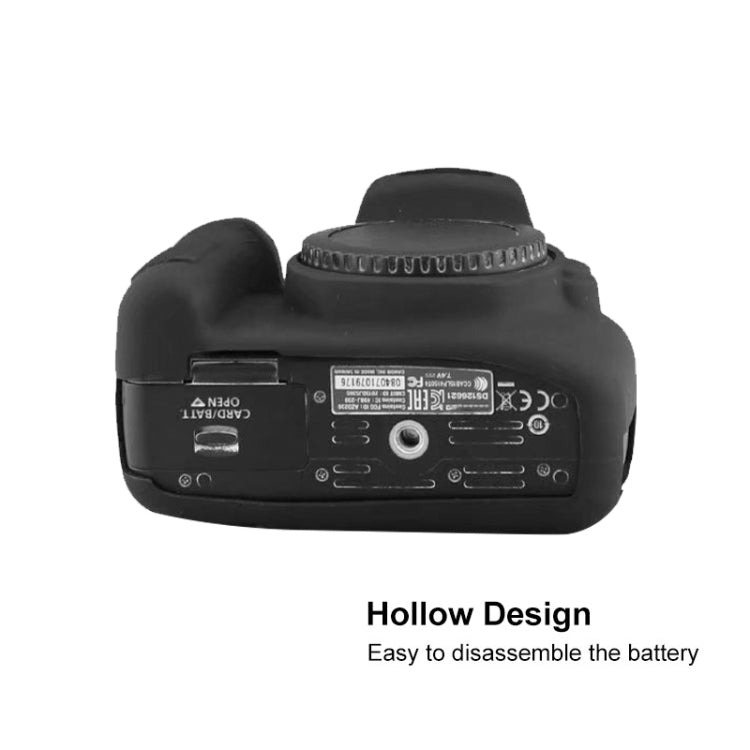 Soft Silicone Protective Case for Canon EOS 2000D (Black) by bashfashion