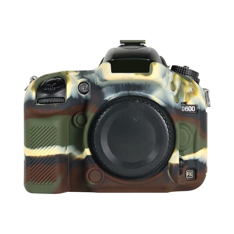For Nikon D600 / D610 Soft Silicone Protective Case(Camouflage) by bashfashion