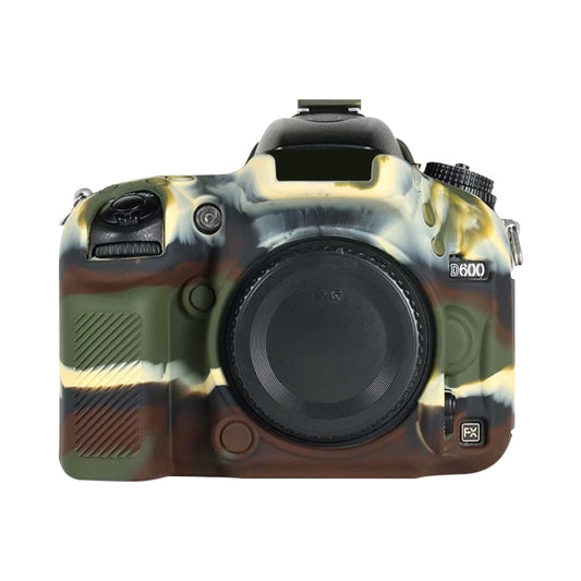 For Nikon D600 / D610 Soft Silicone Protective Case(Camouflage) by bashfashion