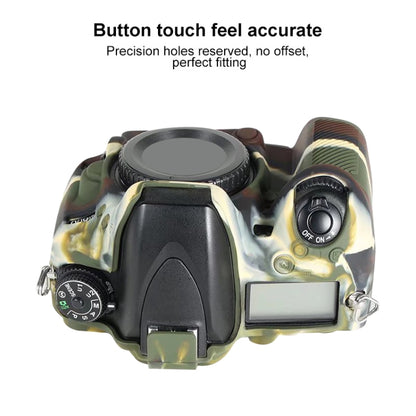 For Nikon D600 / D610 Soft Silicone Protective Case(Camouflage) by bashfashion