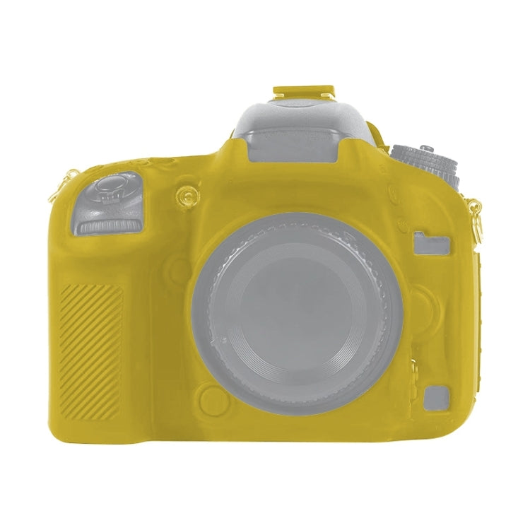 For Nikon D600 / D610 Soft Silicone Protective Case(Yellow) by bashfashion