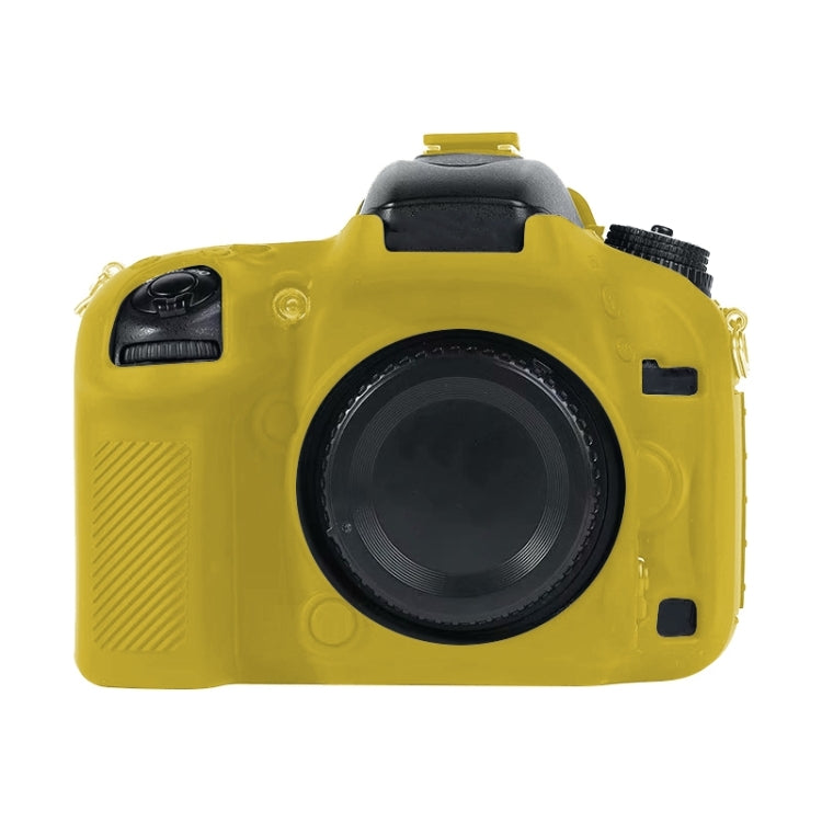 For Nikon D600 / D610 Soft Silicone Protective Case(Yellow) by bashfashion