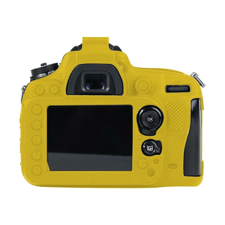 For Nikon D600 / D610 Soft Silicone Protective Case(Yellow) by bashfashion