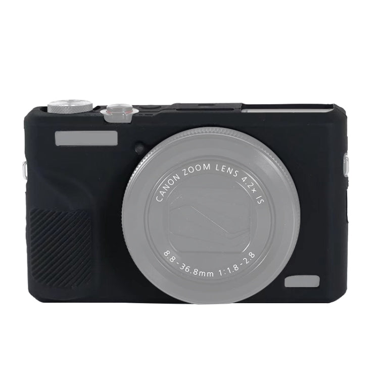 For Canon PowerShot G7 X Mark III / G7X III / G7X3 Soft Silicone Protective Case(Black) by bashfashion