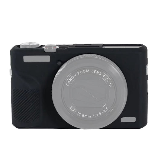 For Canon PowerShot G7 X Mark III / G7X III / G7X3 Soft Silicone Protective Case(Black) by bashfashion