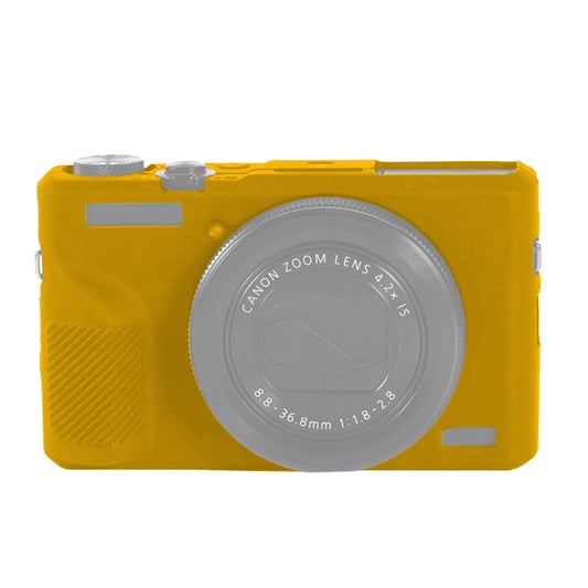 For Canon PowerShot G7 X Mark III / G7X III / G7X3 Soft Silicone Protective Case(Yellow) by bashfashion