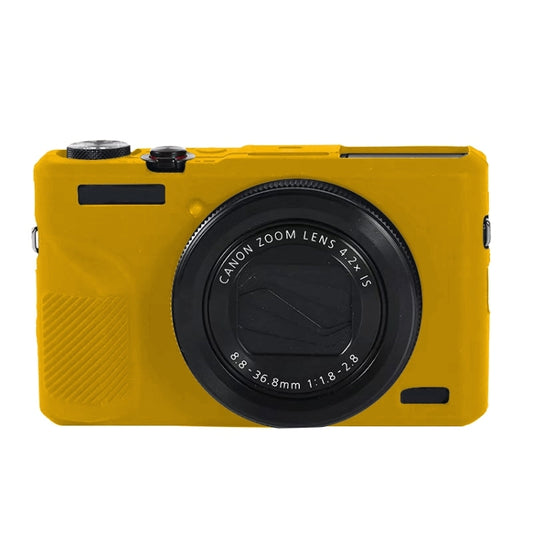 For Canon PowerShot G7 X Mark III / G7X III / G7X3 Soft Silicone Protective Case(Yellow) by bashfashion