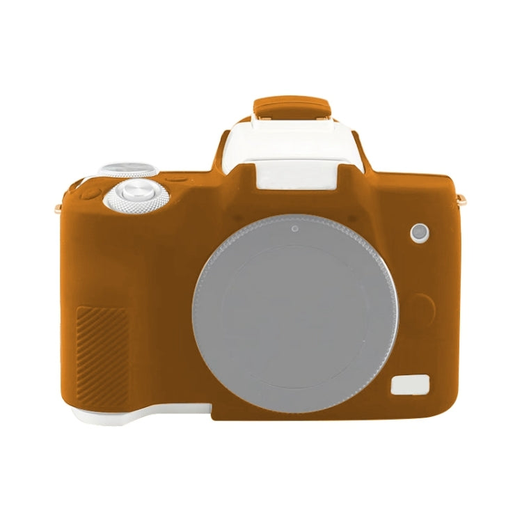 For Canon EOS M50 Mark II / M50 II Soft Silicone Protective Case(Coffee) by bashfashion