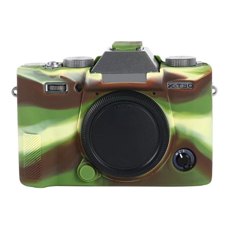 For FUJIFILM X-T30 Soft Silicone Protective Case(Camouflage) by bashfashion
