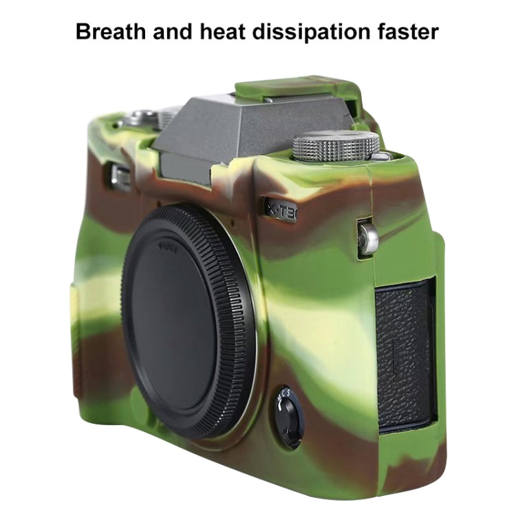 For FUJIFILM X-T30 Soft Silicone Protective Case(Camouflage) by bashfashion