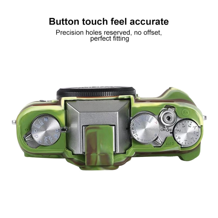 For FUJIFILM X-T30 Soft Silicone Protective Case(Camouflage) by bashfashion