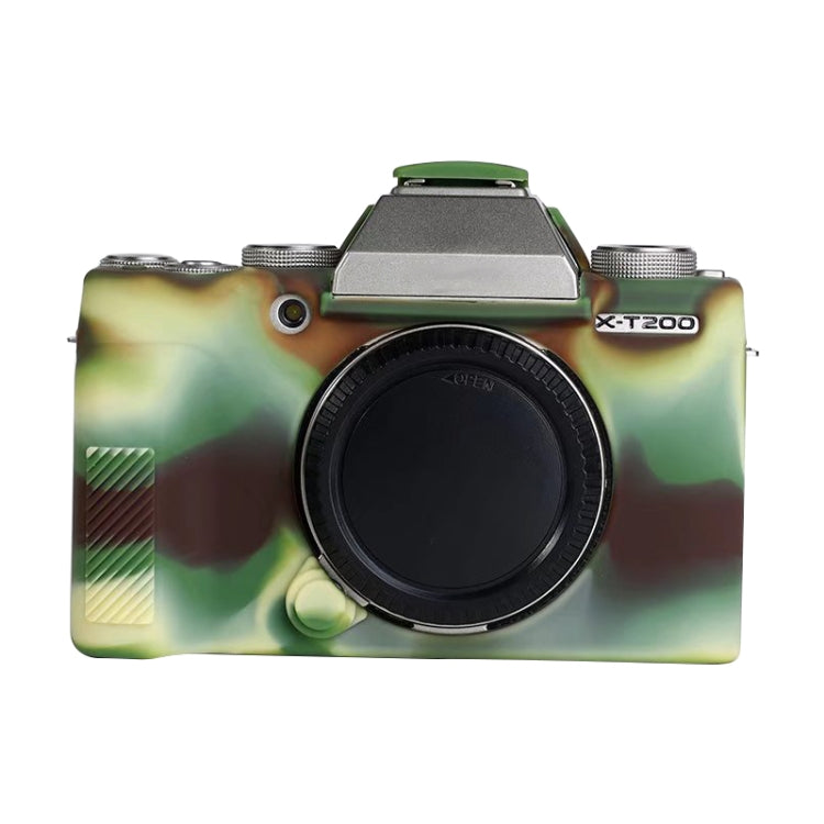Soft Silicone Protective Case for FUJIFILM X-T200 (Camouflage) by bashfashion