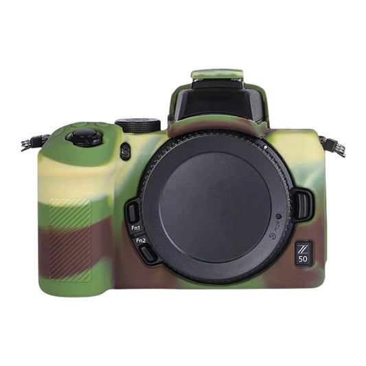 Soft Silicone Protective Case for Nikon Z50 (Camouflage) by bashfashion