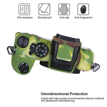 Soft Silicone Protective Case for Nikon Z50 (Camouflage) by bashfashion